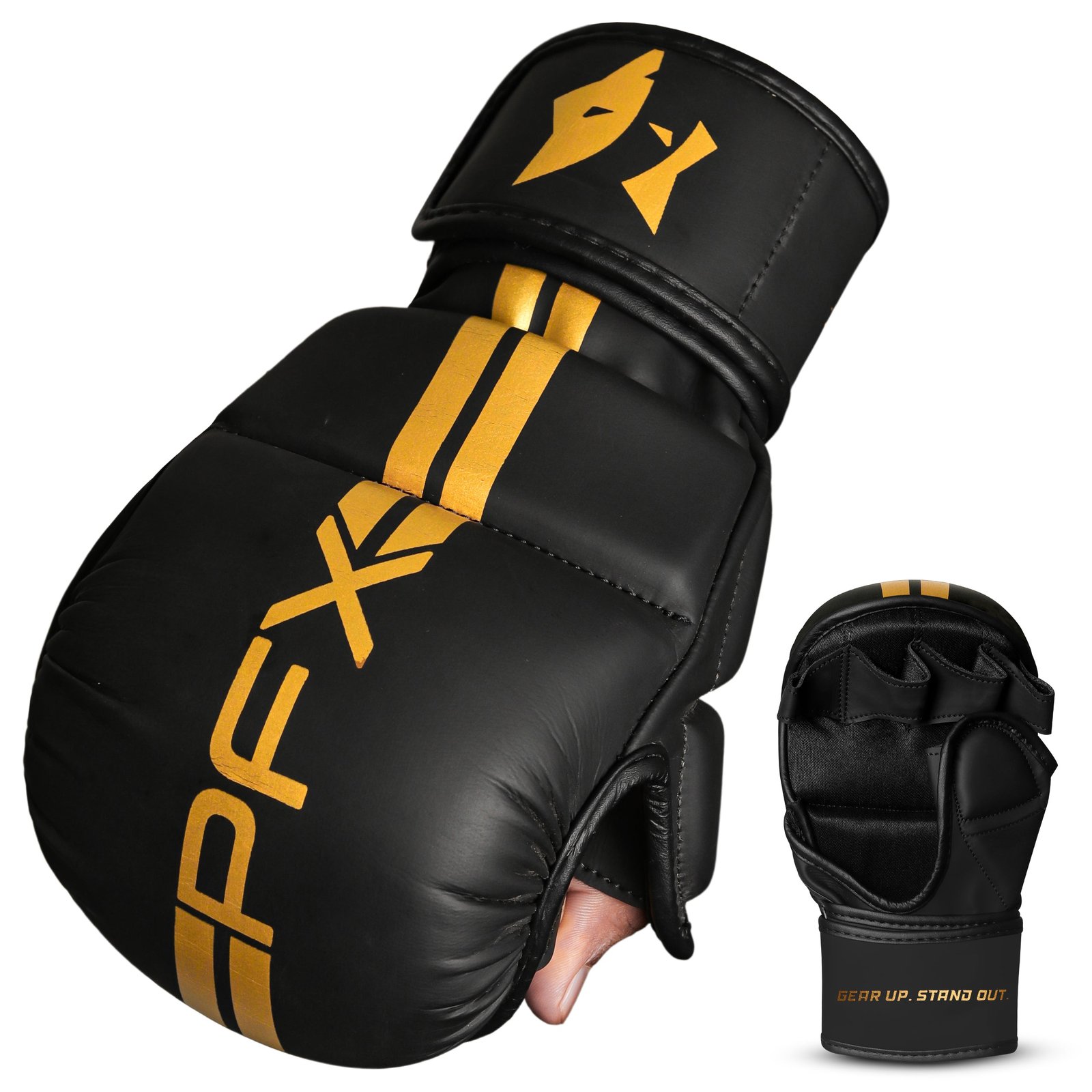 PFX Sports MMA Sparring Gloves – Heavy Duty Padded Training & Grappling Gloves - Image 2