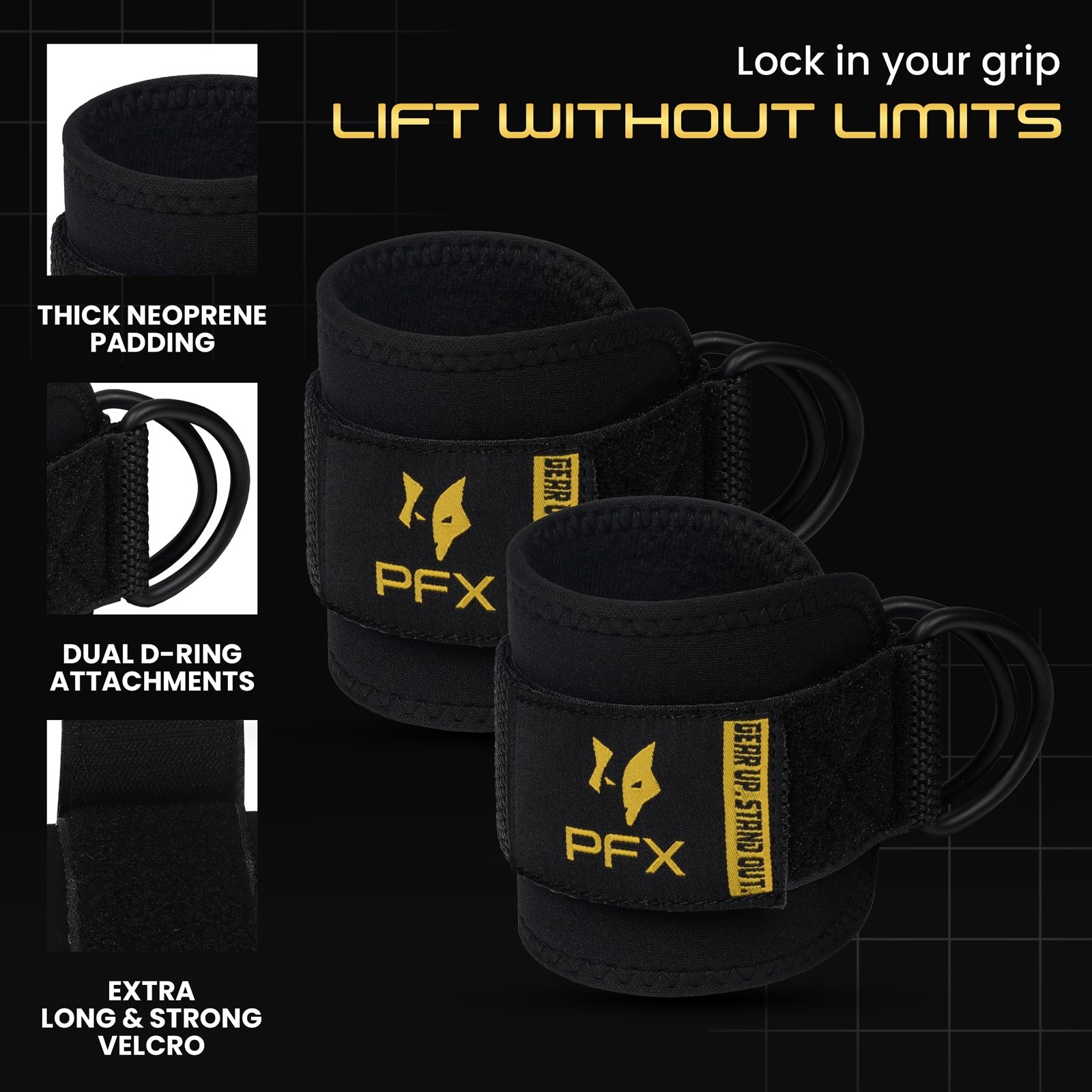 PFX Pro-Series Cable Ankle Straps (Pair) - Image 5