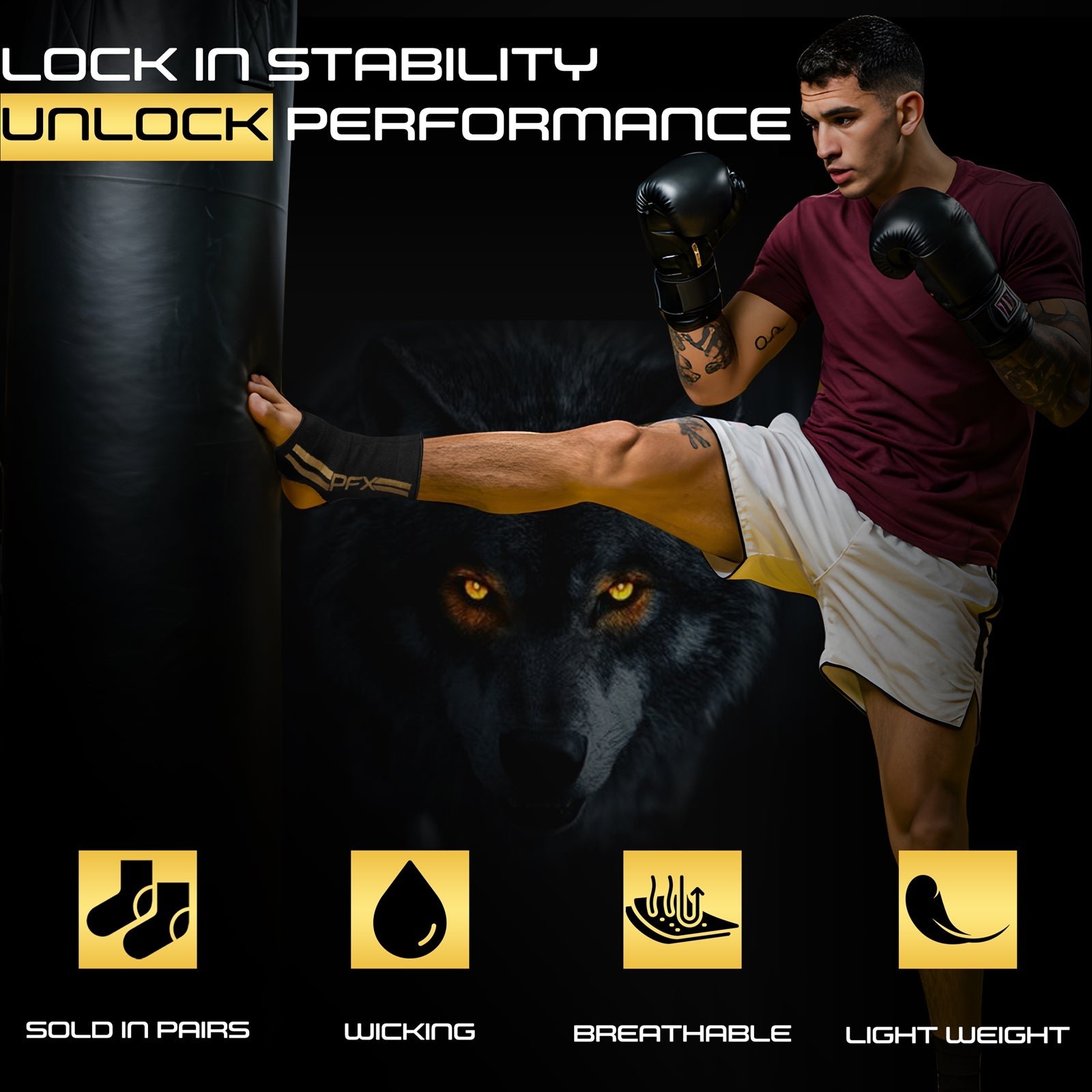 PFX Pro-Series Ankle Support Sleeves (Pair) - Image 5