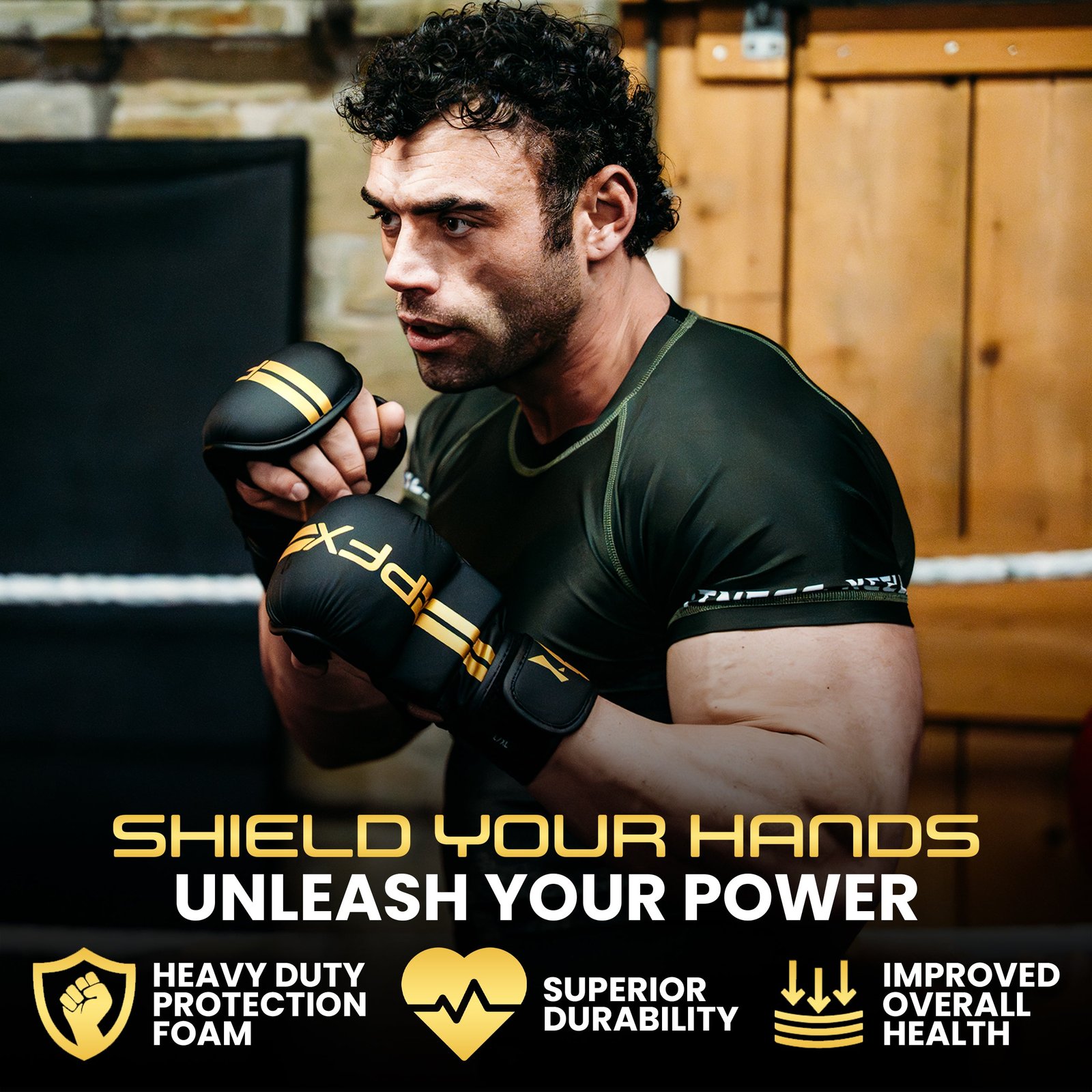 PFX Sports MMA Sparring Gloves – Heavy Duty Padded Training & Grappling Gloves - Image 4