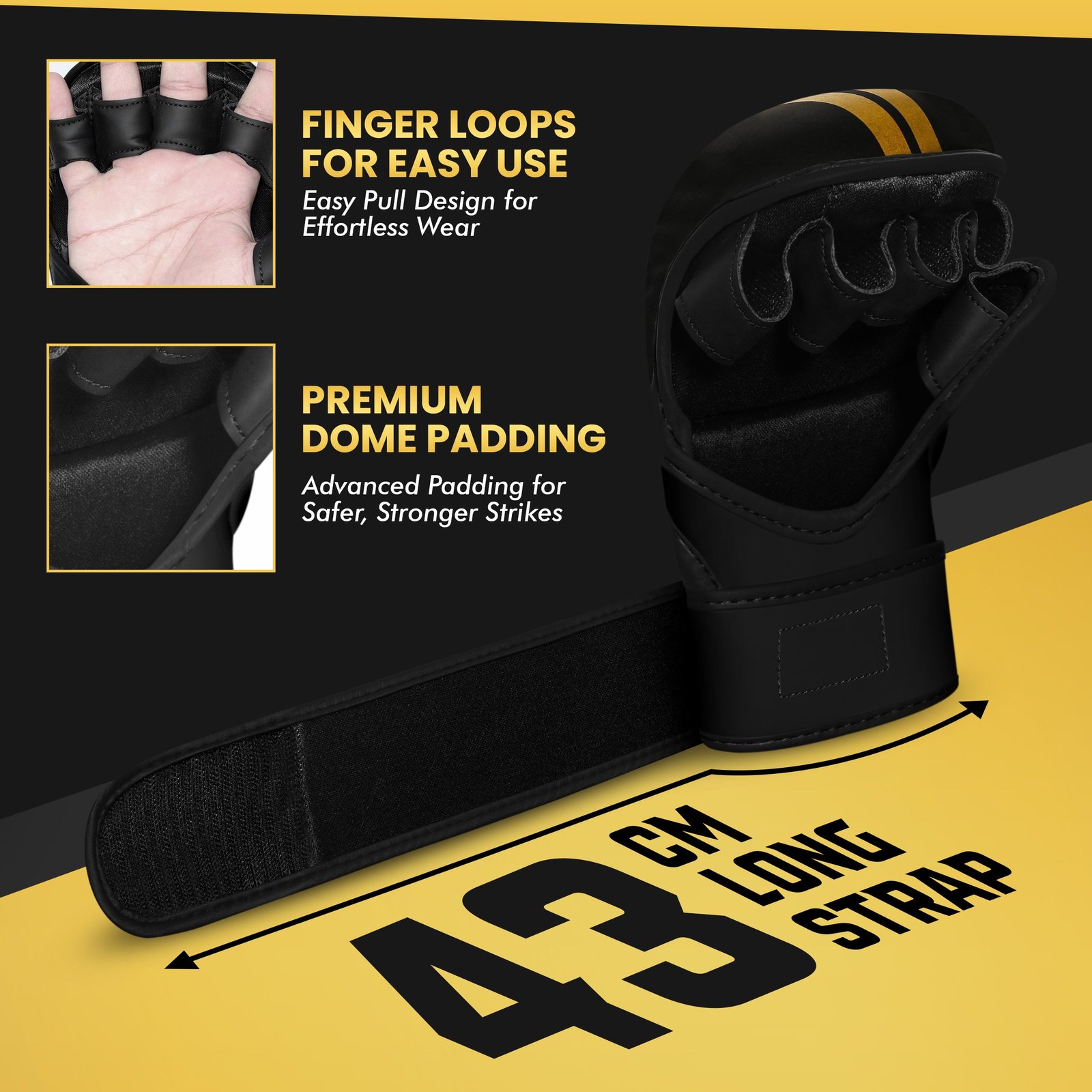 PFX Sports MMA Sparring Gloves – Heavy Duty Padded Training & Grappling Gloves - Image 5