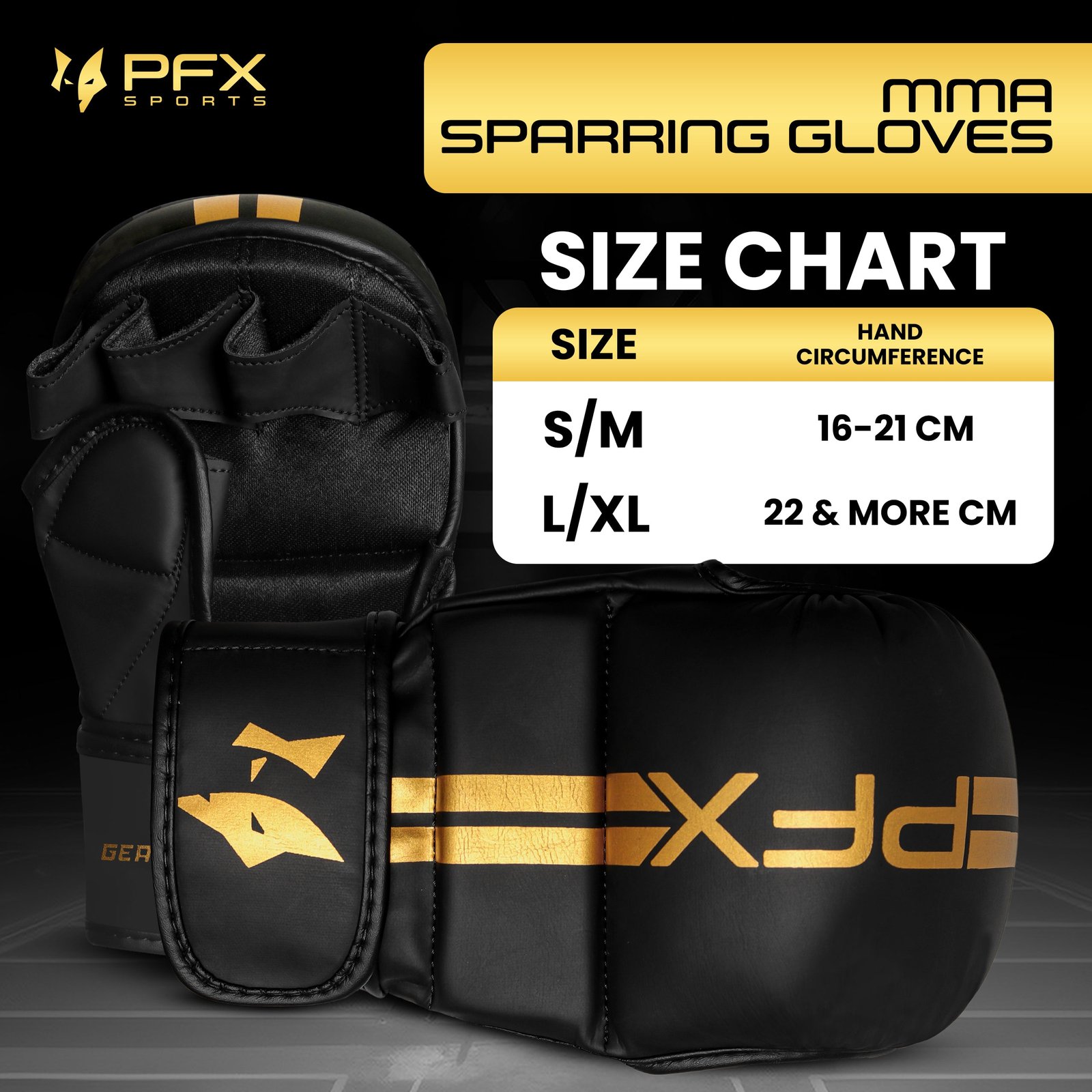 PFX Sports MMA Sparring Gloves – Heavy Duty Padded Training & Grappling Gloves - Image 6