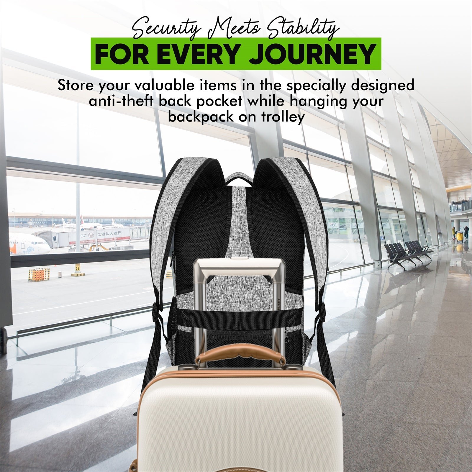 Ultimate 3-Compartment All-Weather Travel Backpack - Image 10