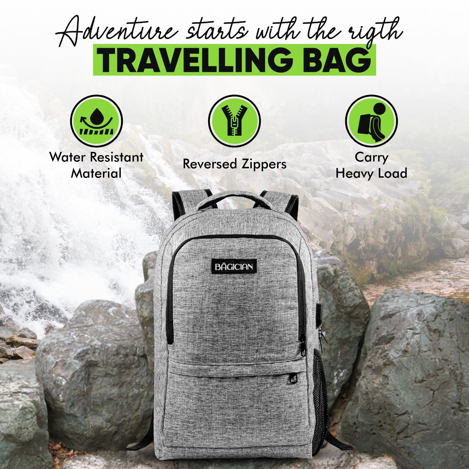 Ultimate 2-Compartment All-Weather Travel Backpack - Image 8