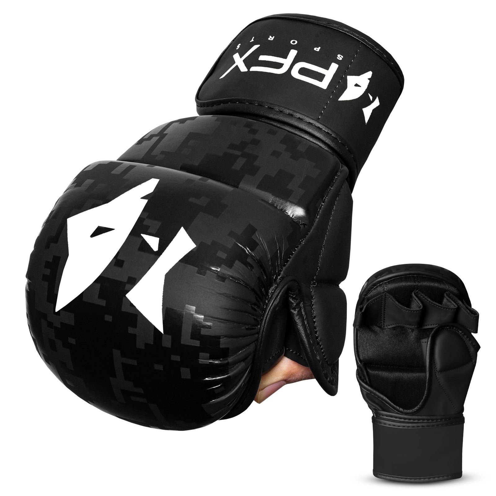 PFX Sports MMA Sparring Gloves | Digital Camo Open Palm Training Gloves - Image 10