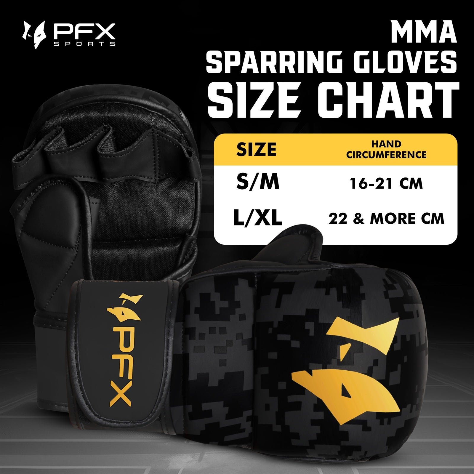 PFX Sports MMA Sparring Gloves | Digital Camo Open Palm Training Gloves - Image 7