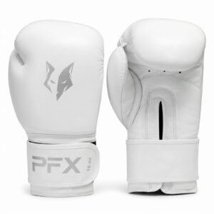 White Boxing Gloves – Padded Leather Training & Sparring Gloves for Men & Women
