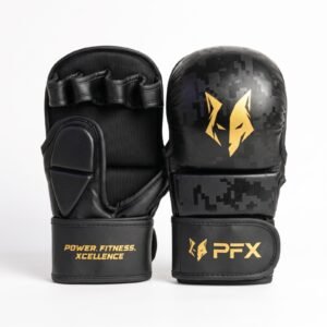 Camo MMA Sparring Gloves – Padded PU Leather Open-Palm Sparring Gloves for MMA Training & Grappling